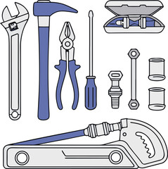 Adobe Illustrator Artwork plumbing-instrument-all