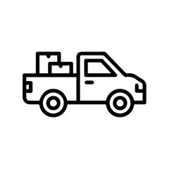 vector illustration of a truck