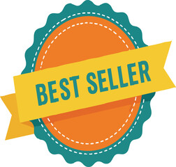 Premium "Best Seller" badge with stars, a vibrant and eye-catching design to highlight top-performing products.

