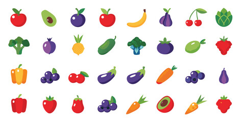 Eat the rainbow: a vibrant collection of fruits and veggies for a healthy life