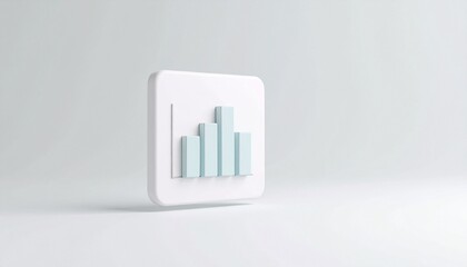 Obraz premium A bar graph jumping over a rotating spreadsheet icon