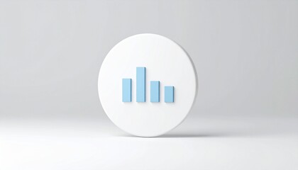 A bar graph jumping over a rotating spreadsheet icon