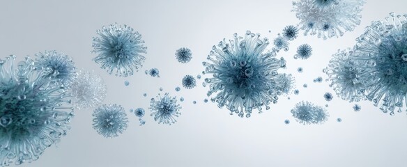 The intricate structures of viruses in a dynamic abstract representation