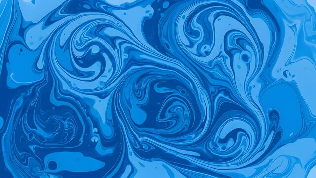 Blue marbled background with swirling ink texture and smooth motion