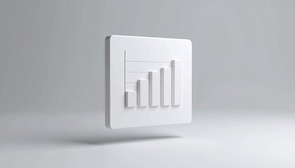 A bar graph jumping over a rotating spreadsheet icon
