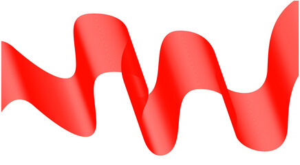 Wavy Blend Abstract Curved Red Color Background Design Vector Illustration