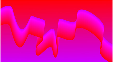 Wavy Blend Abstract Curved Background Pink Design Vector Illustration