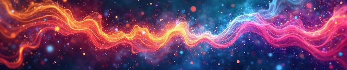 Vibrant Swirling Acrylic Abstract A Visual Metaphor for the Fleeting Passage of Time