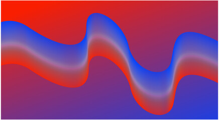 Abstract Blend Wavy Multicolor Gradient Curved Background Design Vector Illustration