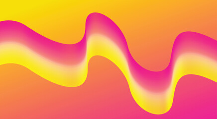 Abstract Blend Wavy Curved Background Gradient Colors Design Vector Illustration