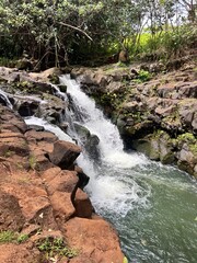 waterfall in Kauai