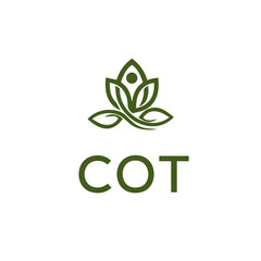 COT Letter Initial Logo Design Template Vector Illustration