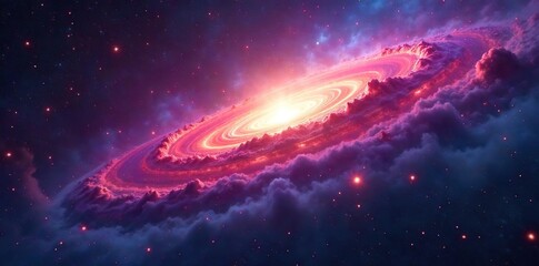 Vibrant Nebula Swirls Across a Starry Expanse An Awe-Inspiring Cosmic Vista