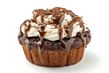 Freshly brewed coffee and roasted beans on rustic wooden background
