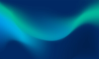 Abstract flowing background with gradients of deep blue, turquoise, and teal merging in a smooth, curved wave pattern creating a serene and modern aesthetic appeal for designs