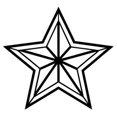 Obraz premium Simple Education Star Outline