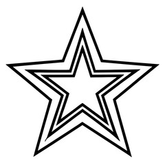 Simple Education Star Outline