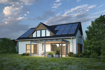 Modernes Einfamolienhaus