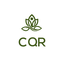 CQR Letter Initial Logo Design Template Vector Illustration