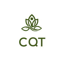 CQT Letter Initial Logo Design Template Vector Illustration