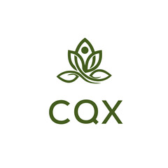 CQX Letter Initial Logo Design Template Vector Illustration