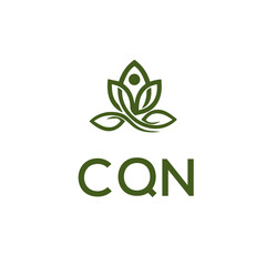 CQN Letter Initial Logo Design Template Vector Illustration