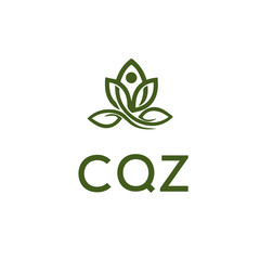 CQZ Letter Initial Logo Design Template Vector Illustration