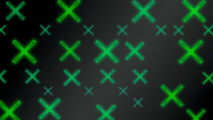 Geometric Fusion: A mesmerizing digital illustration featuring a dynamic interplay of green and black.