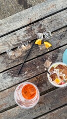 Aperol and Pimms Glasses – One Spilled