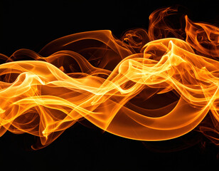 Dynamic fire dance abstract art visual content dark background close-up energy and movement