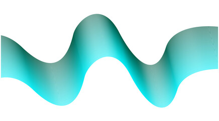 Abstract Blend Wavy Curved Blue Cyan Design Background Vector Illustration