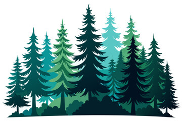 Obraz premium christmas trees background
