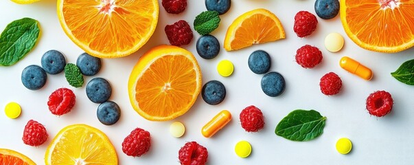 Colorful Multivitamins with Citrus and Berries