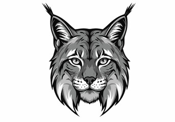 Lynx Head Vector Logo | Fierce Wildcat Mascot Illustration | Sharp-Eyed Predator Art for Outdoors, Teams, Wilderness Brands, and Apparel Designs