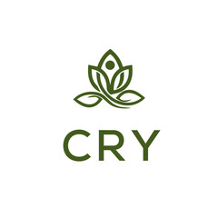 CRY Letter Initial Logo Design Template Vector Illustration