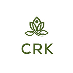 CRK Letter Initial Logo Design Template Vector Illustration