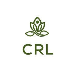 CRL Letter Initial Logo Design Template Vector Illustration
