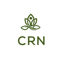 CRN Letter Initial Logo Design Template Vector Illustration