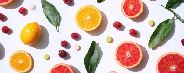Colorful Multivitamins with Citrus and Berries