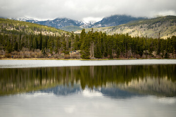 lake in the rocky mountains