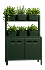 A vertical garden bin screen, combining waste concealment with space for plants, perfect for...