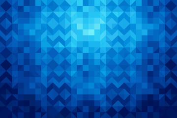 Abstract Blue Geometric Background with Triangles and Squares Modern Design