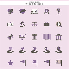 Universal Interface Icons Web Mobile