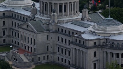 Jackson, Mississippi state Capitol city and skyline with Capitol building or the 