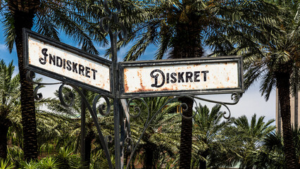 Signposts the direct way to Discreet versus Indiscreet