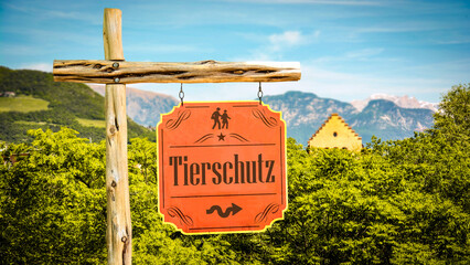 Signposts the direct way to Animal Protection