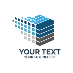 Unique tiles logo Modern and minimalist vector and abstract logo
