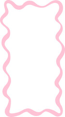 Wavy Vertical Frame With Looped Corners