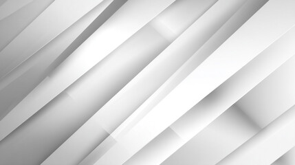 Obraz premium A modern abstract background features white and gray diagonal, White luxury background with grey shadow diagonal stripes. 
