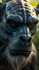 close up of a mask